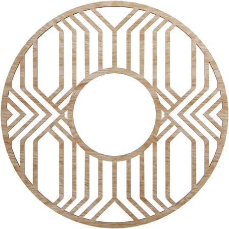 Ekena Millwork Empire Wood Fretwork Pierced Ceiling Medallion, Red Oak, 16"OD x 5 7/8"ID x 3/8"T CMWP16X16X0375EPRO